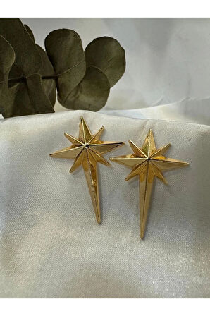 Kuzey Yıldızı Gold Küpe