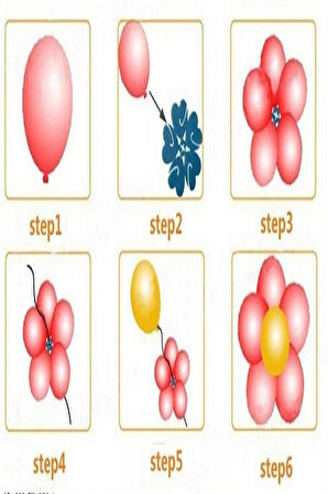 Papatya Aparatı-Papatya Balon Yapma Aparatı (6 Adet)