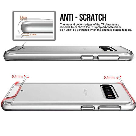 Gpack Samsung Galaxy S10 Kılıf Gard Nitro Şeffaf Sert Silikon