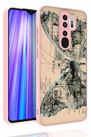 Xiaomi Redmi Note 8 Pro Kılıf Desenli Kamera Korumalı Nora Silikon Kapak