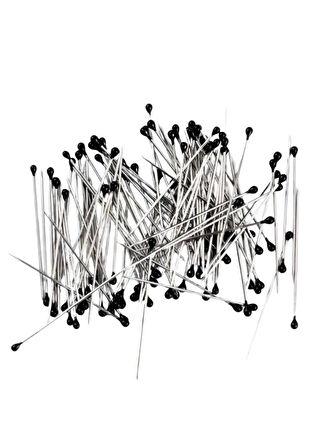 Minelli İğne Kutulu Siyah Başlı 100'lü