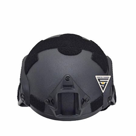 Taktikal Airsoft Paintball Plastik Kask Haki Bandanalı