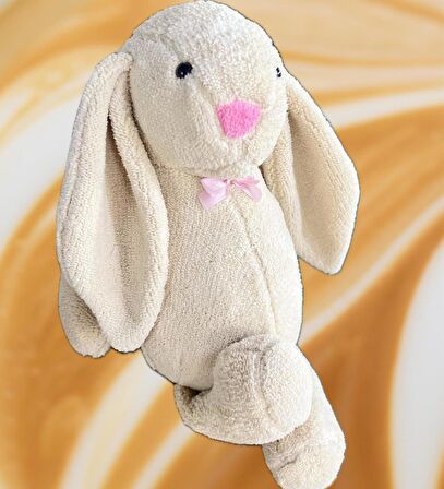 Uyku Arkadaşım PAPYONLU Uzun Kulak Bunny Peluş Tavşan 65 cm