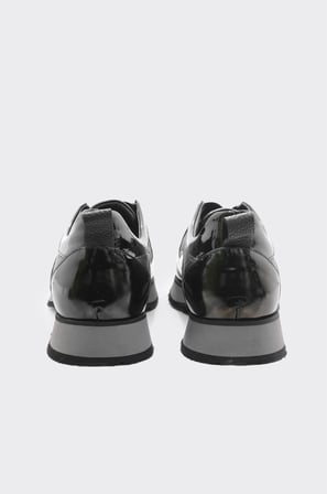 Hakiki Deri Lastik Bağcıklı Erkek Sneaker
