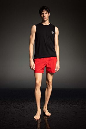 DeFactoFit Baskılı Kısa Boy Sporcu Deniz Şortu B5995AX24HSRD286