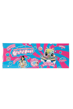 Bubble Pops Raspberry Burst Unicorn: Kokusuyla Büyüleyen Şişme Peluş Unicorn!