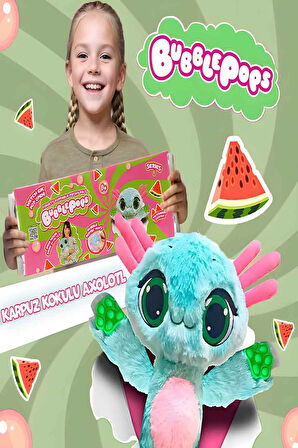 Bubble Pops Whacky Watermelon Axolotl: Kokusuyla Büyüleyen Şişme Peluş Aksolotl!