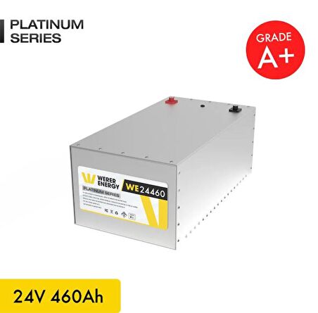 24V 460Ah LiFePO4 Platinum Series Bluetooth'lu Lityum Demir Fosfat Akü 