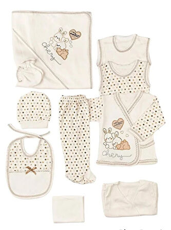 Hastahane Çıkışı Pamuklu Bebek Takımı 10 parça