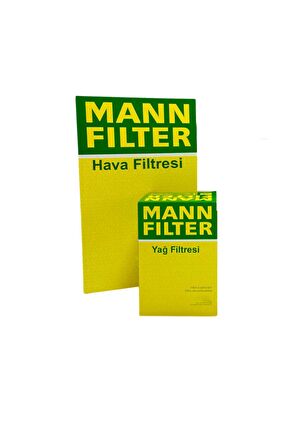 VW Transporter T4 1.9 TD MANN Filtre Bakım Seti 1997-2002 Hava+Yağ Filtresi