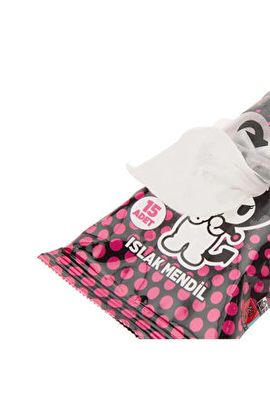 Kuromi Islak Cep Mendil 15 Yaprak