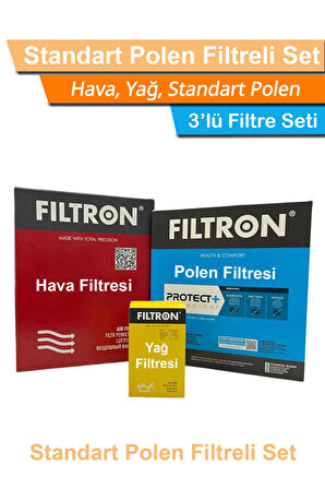 BMW 2 Serisi F45 F46 2.18i Filtron Filtre Bakım Seti 2015-2019 Hava+Yağ+Standart Polen