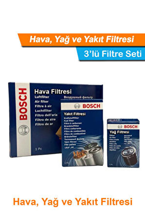 Mercedes E270 CDI W210 Bosch Filtre Seti 2000-2002 Hava+Yağ+Yakıt Filtresi