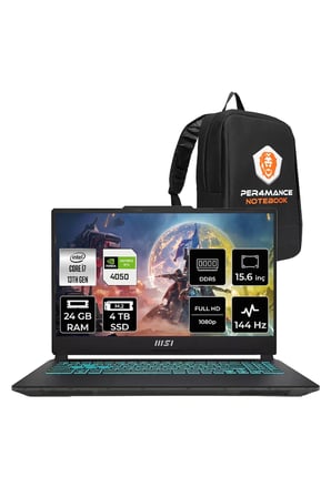 CYBORG 15 A13VE i7 13620H 24GB 4TB SSD RTX4050/6GB 15.6" FHD 144Hz FDOS Gaming Laptop & PER4 Çanta