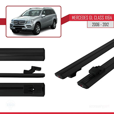 164) 2006-2012 Arası ile Uyumlu BASIC Model Ara Atkı Tavan Barı Siyah 2 Adet