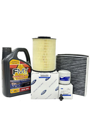 Ford Focus 3 1.6 Benzinli Filtre Bakım Seti 2011-2018 Hava+Yağ+Karbonlu Polen Filtresi+Motor Yağı