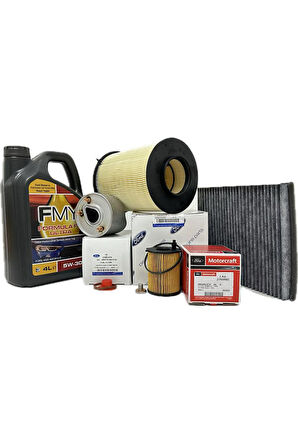 Ford Focus 3 1.6 TDCi Dizel Filtre Bakım Seti 2011-2018 Hava+Yağ+K.Polen+Yakıt Filtresi+Motor Yağı