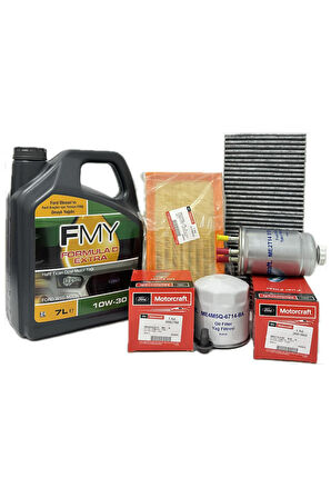 Ford Connect 1.8 Filtre Bakım Seti 2002-2013 Hava+Yağ+K.Polen+Yakıt Filtresi+Motor Yağı