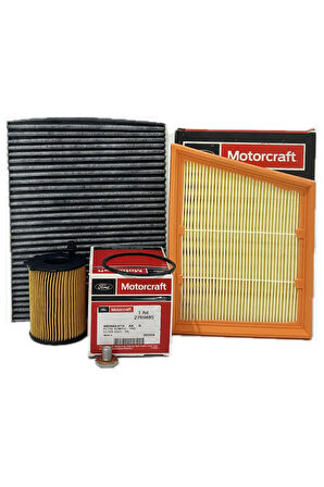 Ford Fiesta 1.5 TDCi Dizel Filtre Bakım Seti 2017 Sonrası Hava+Yağ+Karbonlu Polen Filtresi