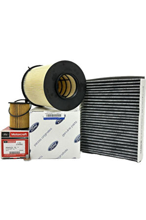 Ford Kuga 1.5 TDCi Dizel Filtre Bakım Seti 2017-2019 Hava+Yağ+Karbonlu Polen Filtresi