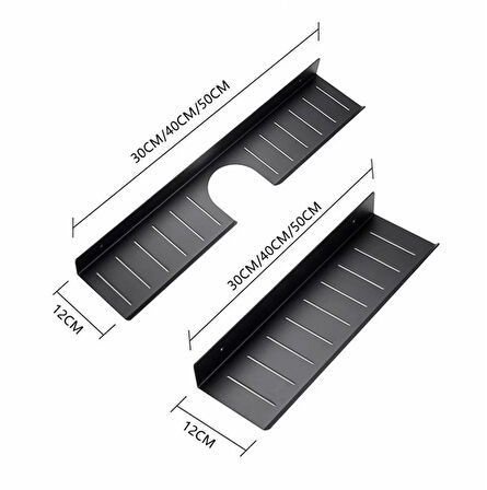 Metal Banyo Mutfak Düzenleyici Mutfak Organizer Şampuan Rafı 30 Cm