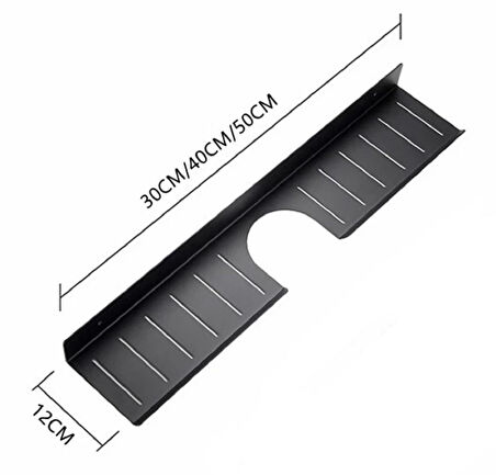 Metal Banyo Mutfak Düzenleyici Mutfak Organizer Şampuan Rafı 30 Cm