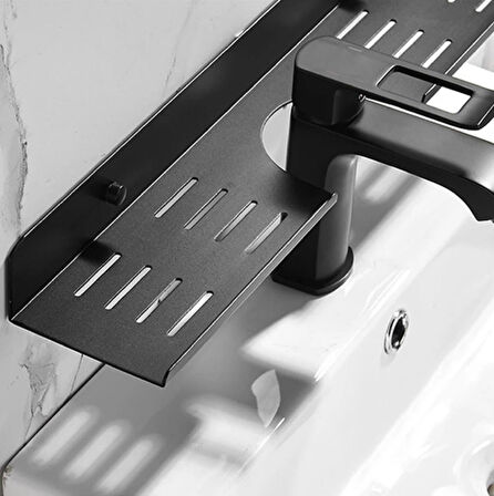 Metal Banyo Mutfak Düzenleyici Mutfak Organizer Şampuan Rafı 50 Cm