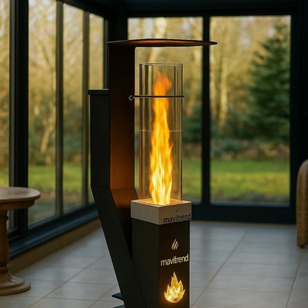 Mini Cam Pelet Soba Trend Kamp,Balkon,Teras Tipi Yüksek Kalite - Pürmüz ve Pelet Hediyeli