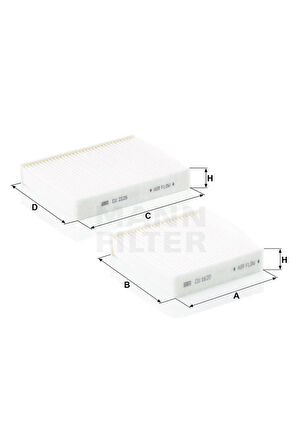 Citroen C3 Polen Filtresi 2016-2023 Mann Filter