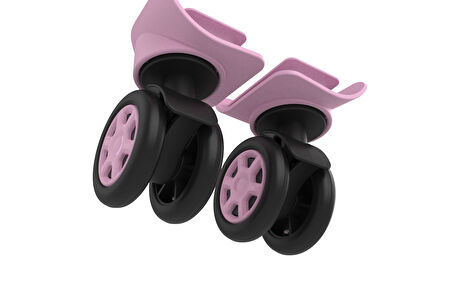 Keo-Plus PP Valiz Tekerleği Sağ ve Sol Pembe Renk