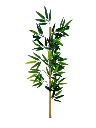 5li Set Yapay Bambu Sopası 10 Yapraklı 90cm Yapay Çiçek Bambu Duvarı Separatör Çiçeği Yapay Çiçek