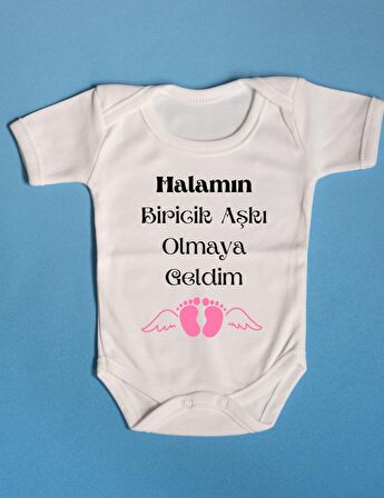 Pamuklu Bebek Zıbını Özel Tasarım Halamın Biricik Aşkı