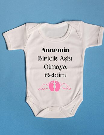 Pamuklu Bebek Zıbını Özel Tasarım Annemin Biricik Aşkı