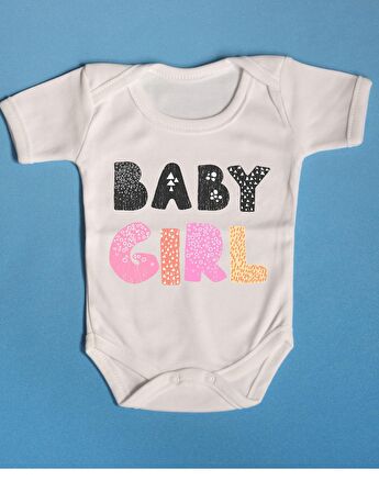 Pamuklu Bebek Zıbını Baby Girl Yazılı