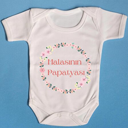 Pamuklu Bebek Zıbını Halasının Papatyası Yazılı