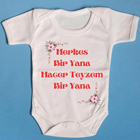 Pamuklu Bebek Zıbını İsme Özel Hacer teyzem Bir yana