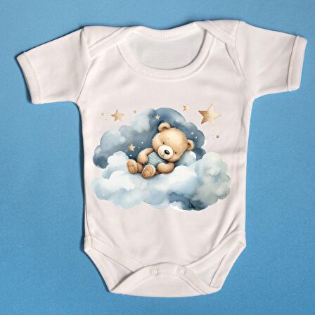 Organik Bebek Zıbını Ayıcıklı Tasarım 024