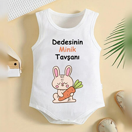 %100 Pamuklu Organik Baskılı Premium Çıtçıtlı Bebek Body Atlet Zıbın 00326