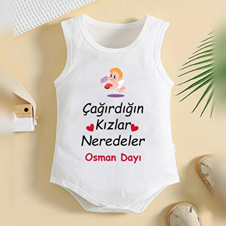 %100 Pamuklu Organik Baskılı Premium Çıtçıtlı Bebek Body Atlet Zıbın 00330