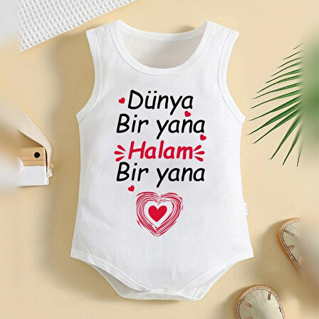 %100 Pamuklu Organik Baskılı Premium Çıtçıtlı Bebek Body Atlet Zıbın 00344