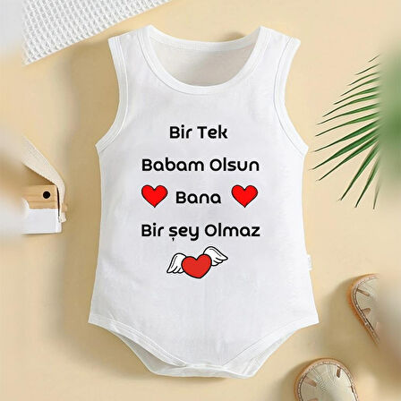 %100 Pamuklu Organik Baskılı Premium Çıtçıtlı Bebek Body Atlet Zıbın 00361