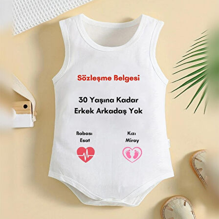 %100 Pamuklu Organik Baskılı Premium Çıtçıtlı Bebek Body Atlet Zıbın 00395