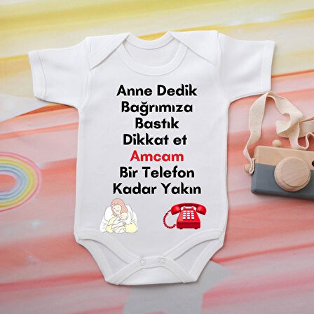 %100 Pamuklu Organik Baskılı Premium Çıtçıtlı Bebek Body Zıbın 00040