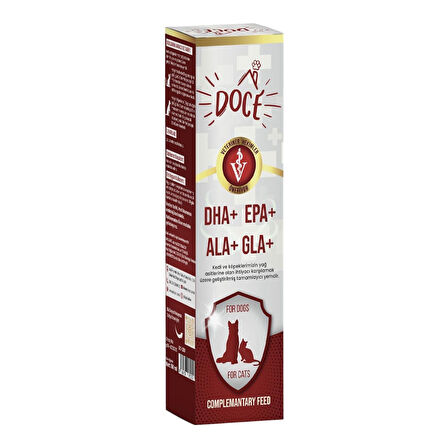 Doce Kedi Köpek DHA+, EPA+, ALA+, GLA+, Yağ Asidi Deneleyici 50ML