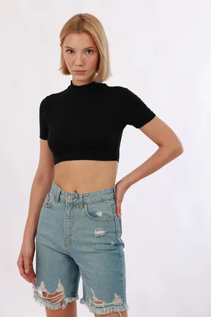 Kadın Kısa Kol Crop