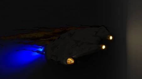 3D Light FX Star Wars Millennium Falcon Duvar Lambası