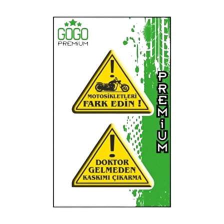 Gogo Damla Sticker 2'li 4X5cm Fark Edin