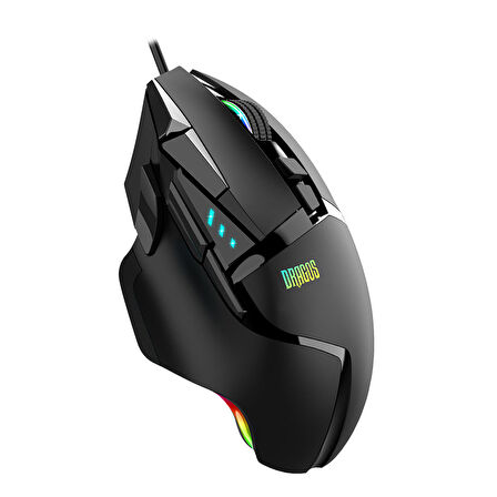 Dragos XM92 20000 DPI Usb Kablolu Siyah RGB Gaming Optik Mouse