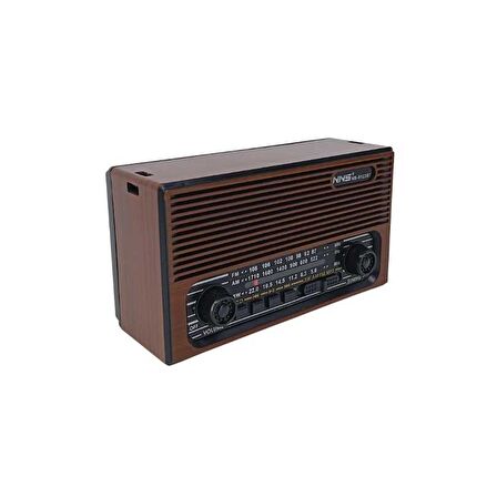 RADYO NOSTALJİ ŞARJLI BT/USB/SD/FM NNS NS-8123BT Bordo