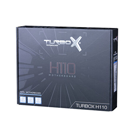 Turbox WorkProf R H110 Sata,M2 Ddr4 3200MHz Usb 3.0 Vga Hdmi Ses G.Lan 1151P 6.7.8.9. Gen Anakart